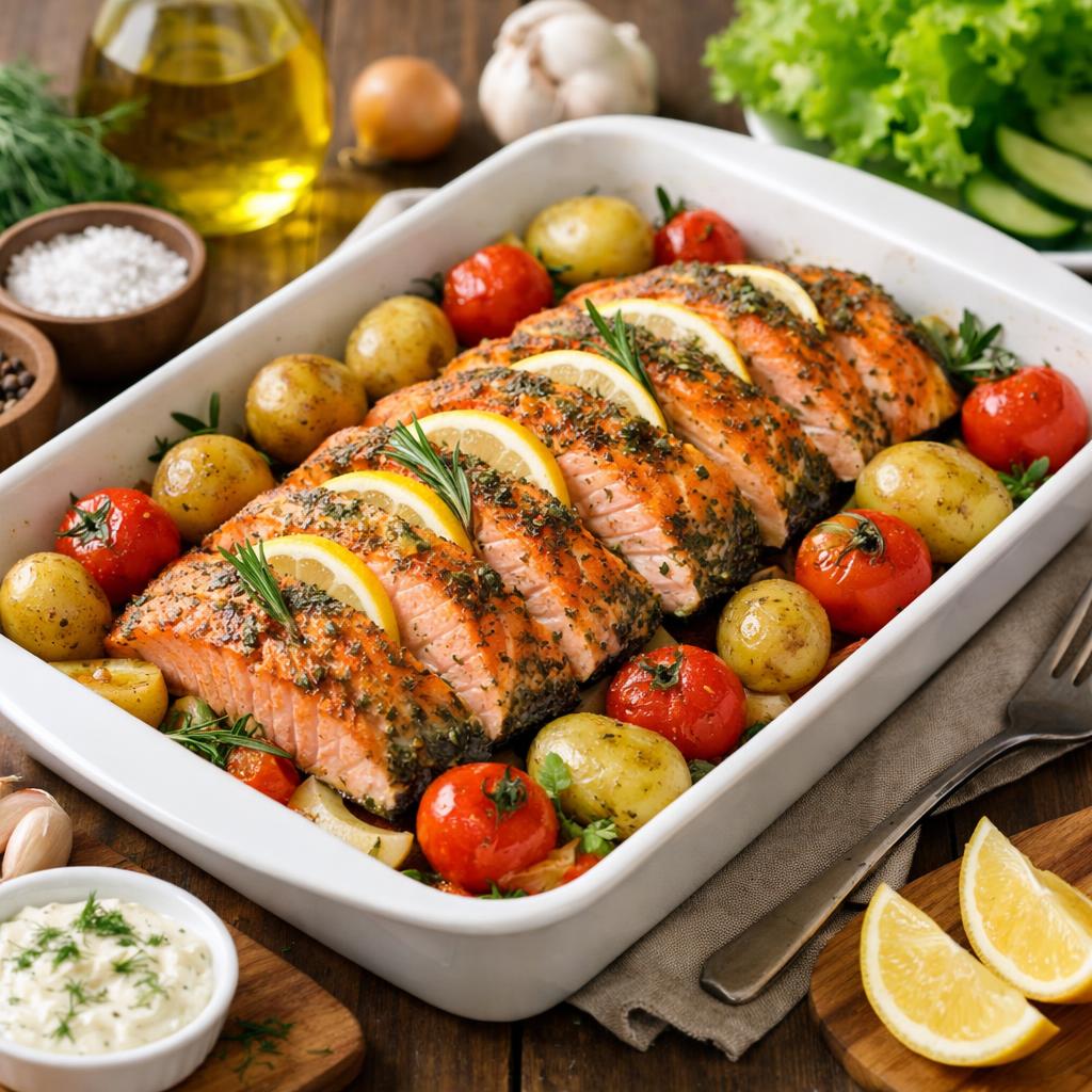 Как запечь горбушу в духовке