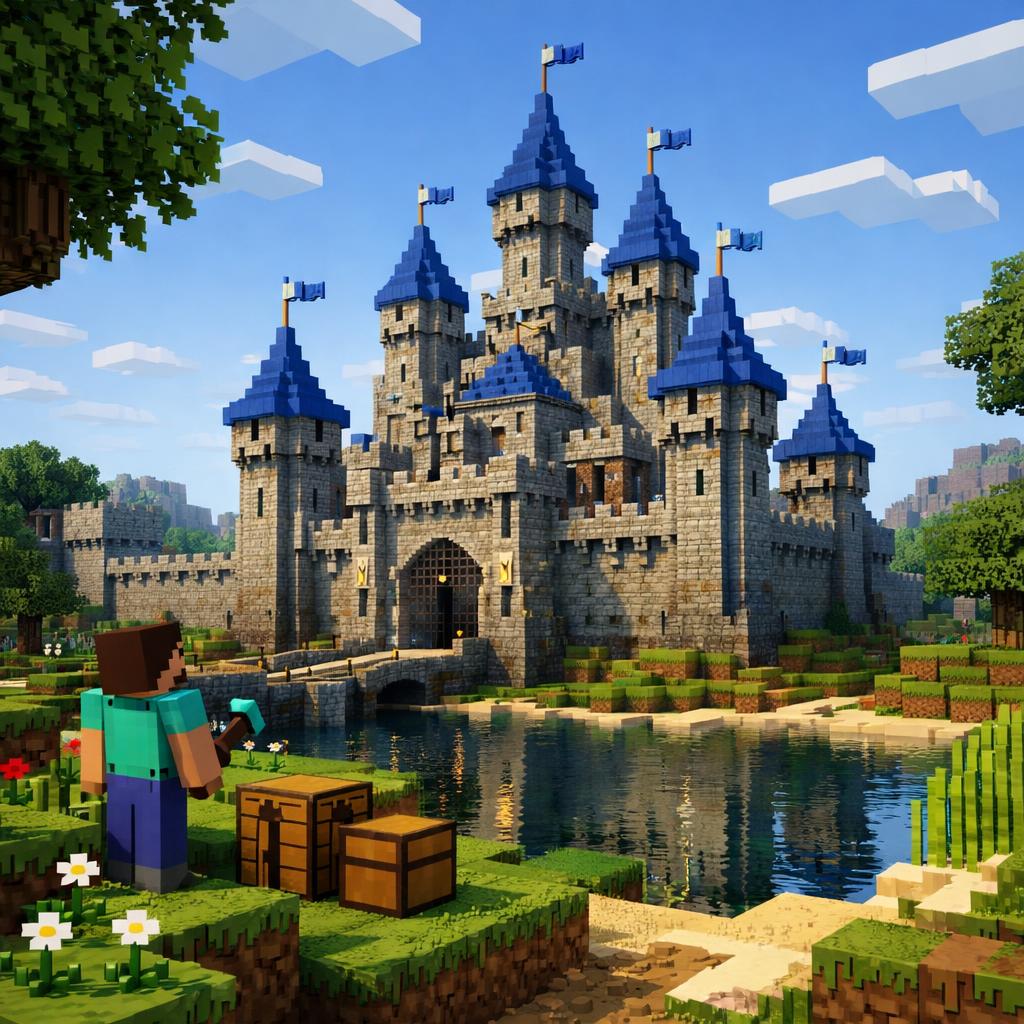 как в майнкрафте построить замок