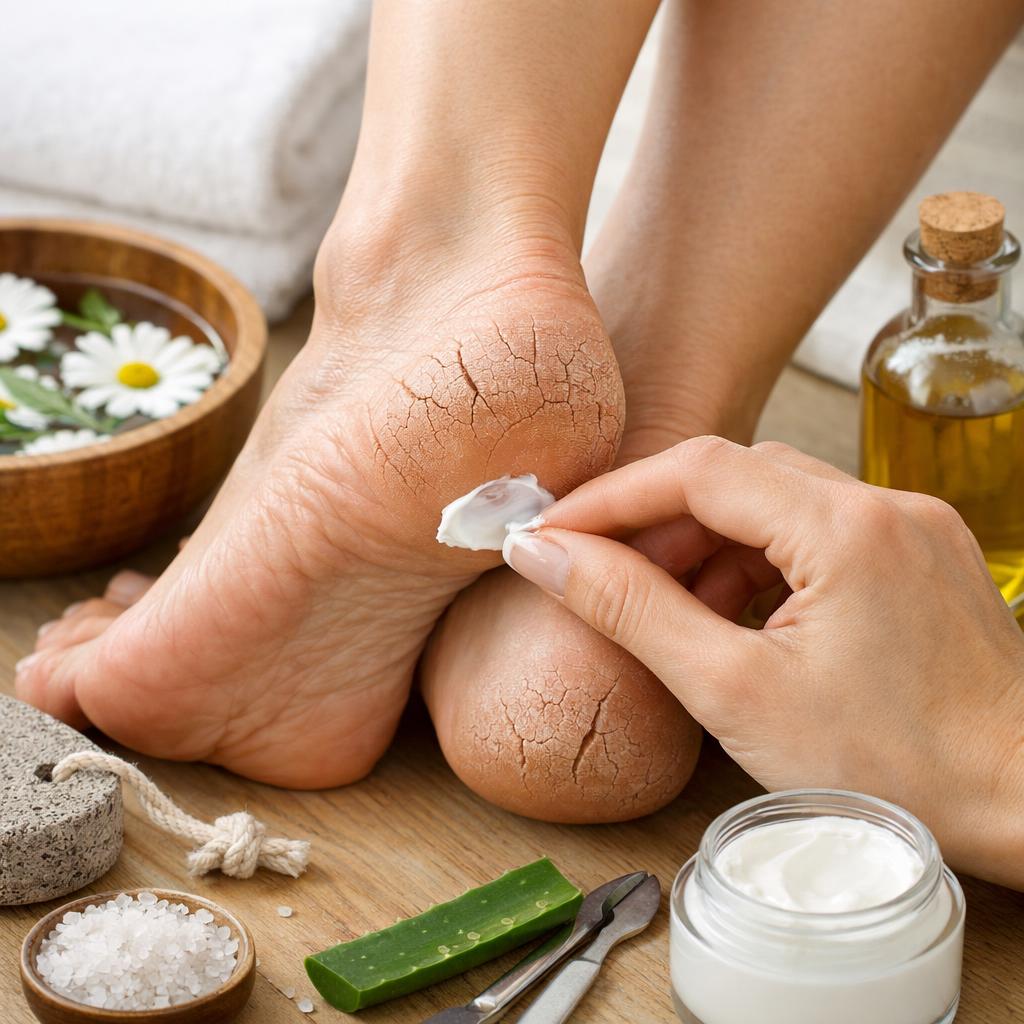 Как лечить трещины на пятках