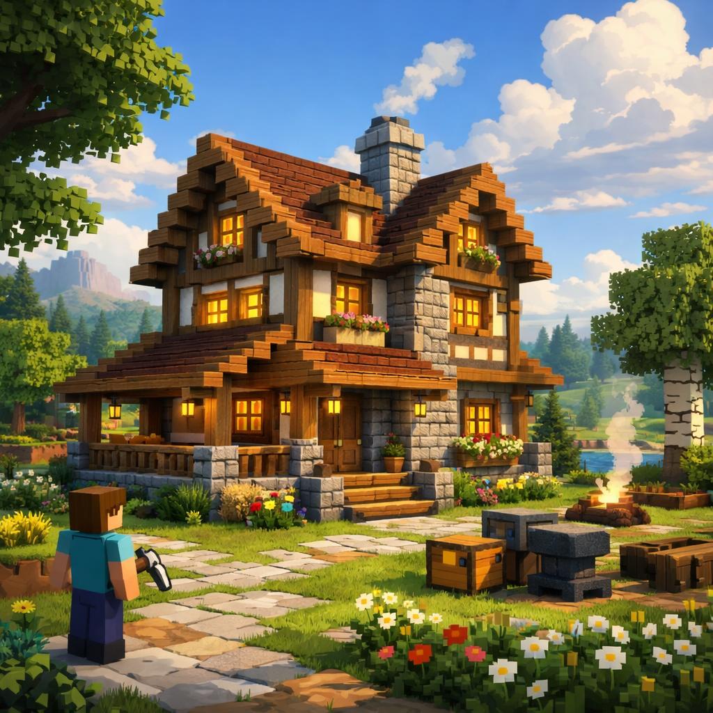 как построить красивый дом в майнкрафте
