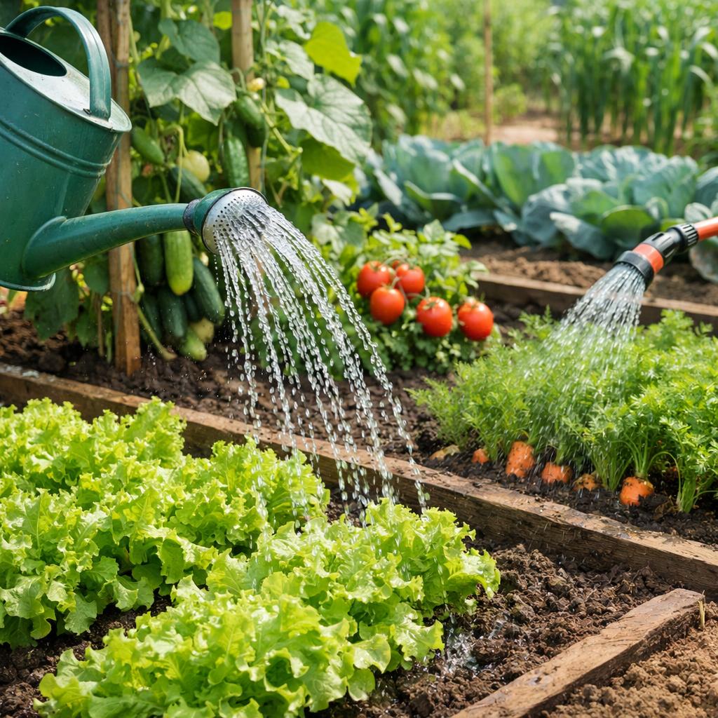 Как правильно поливать овощи на грядках
