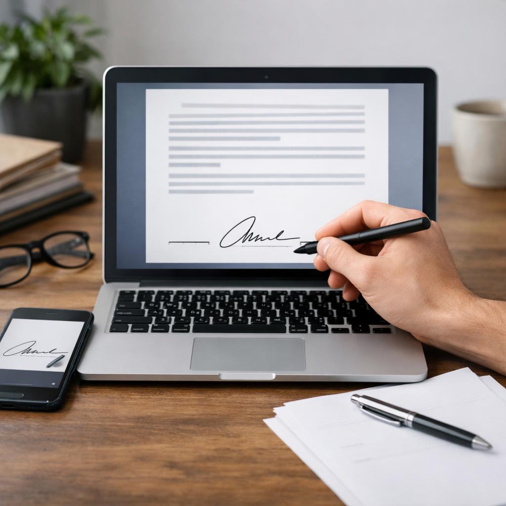 Как вставить подпись в электронный документ