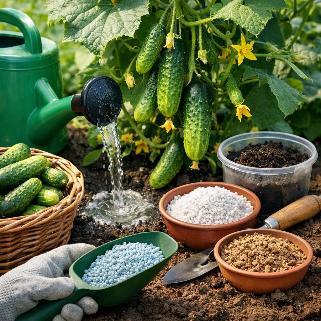Чем удобрять огурцы в период плодоношения