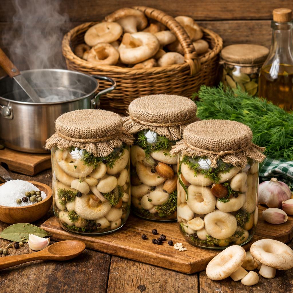 Соленые грузди горячим способом невероятно вкусны!