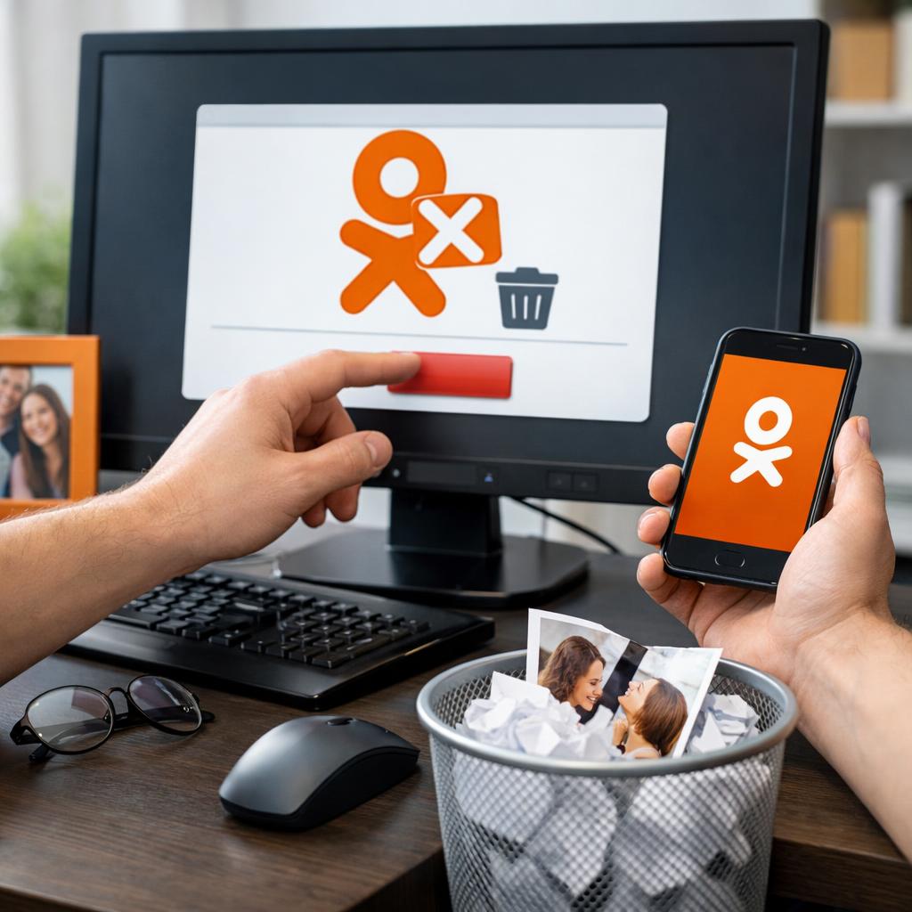 Как удалиться из "Одноклассников"