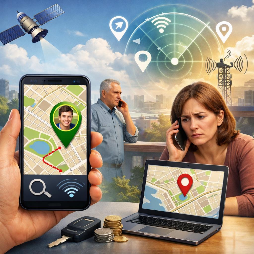 Местоположение телефона можно узнать бесплатно