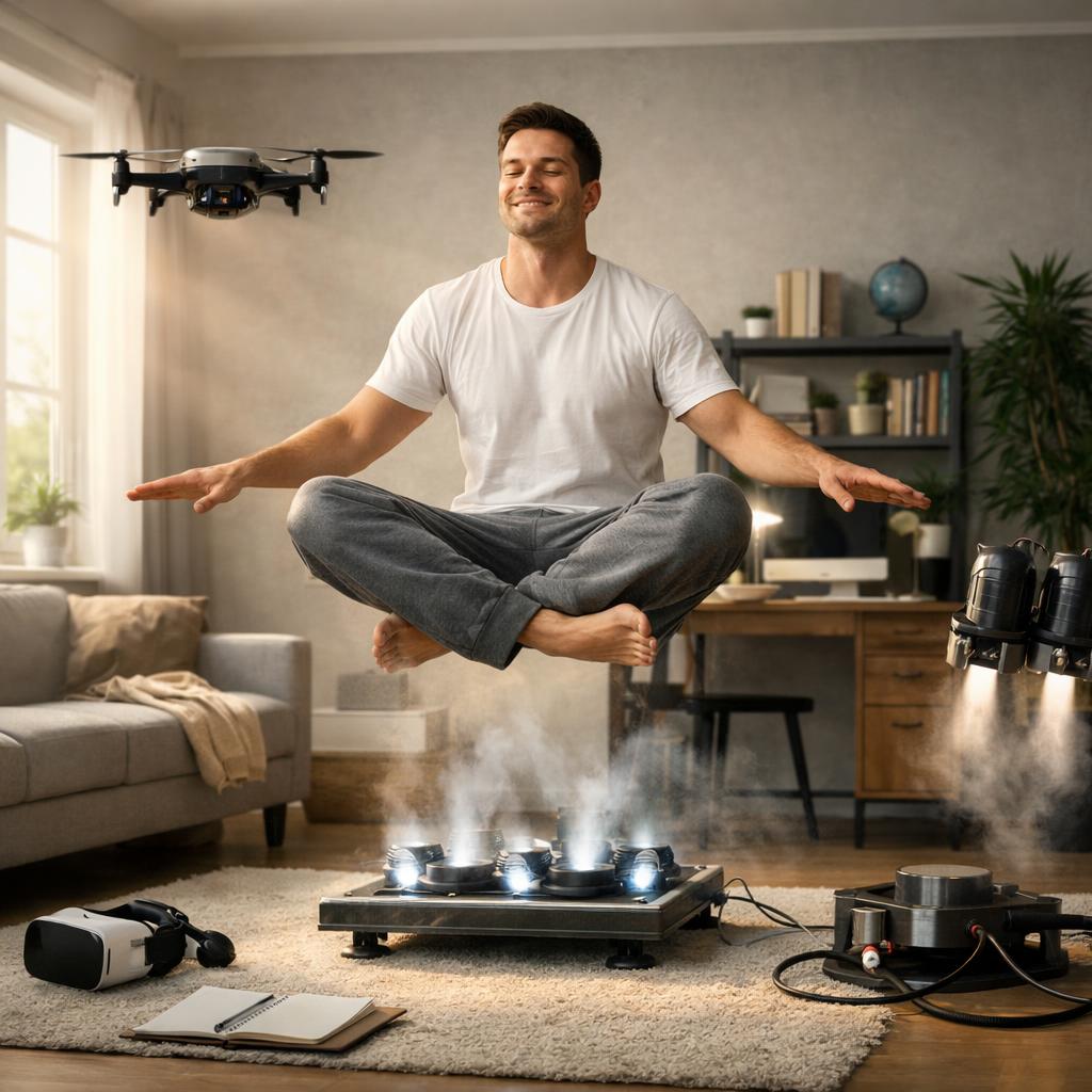 Попробуйте научиться летать без крыльев в реальной жизни в домашних условиях