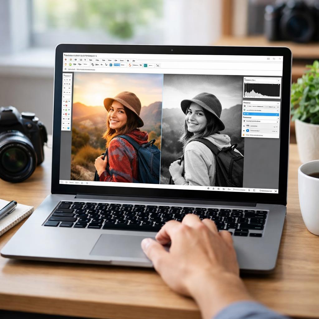 Как в Paint сделать фотографию черно-белой Как в Paint сделать фотографию черно-белой