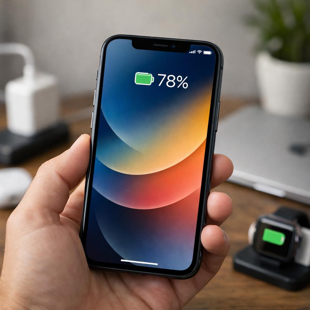 Как поставить процент зарядки батареи на айфоне