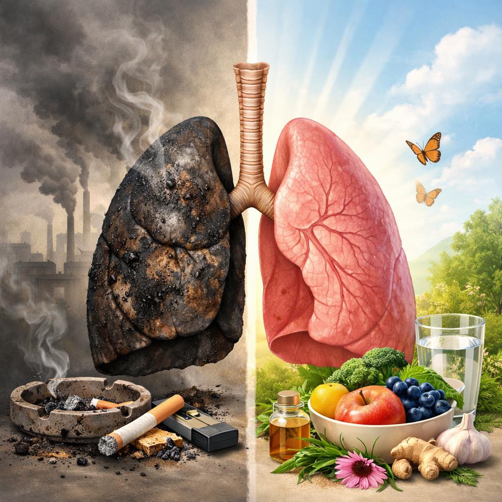 Как очистить легкие после курения