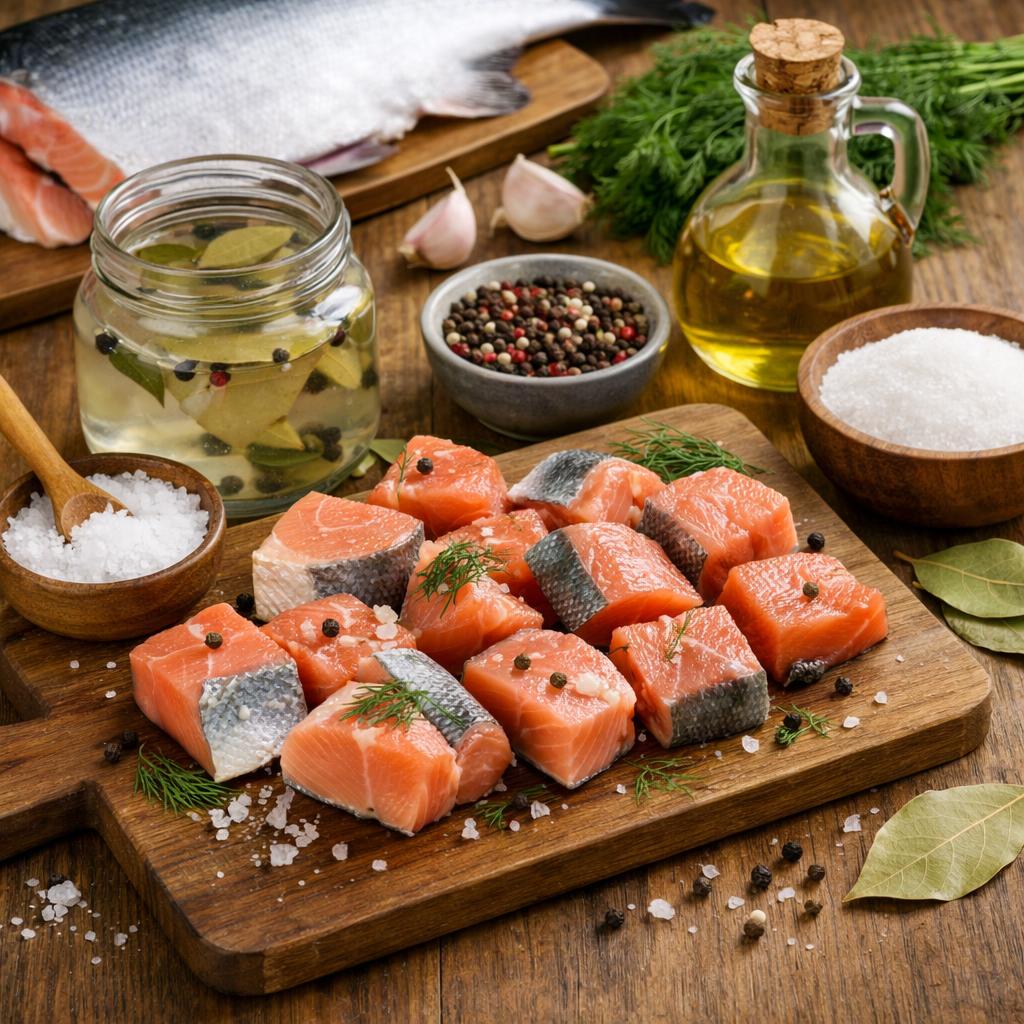 Как засолить горбушу кусочками в домашних условиях