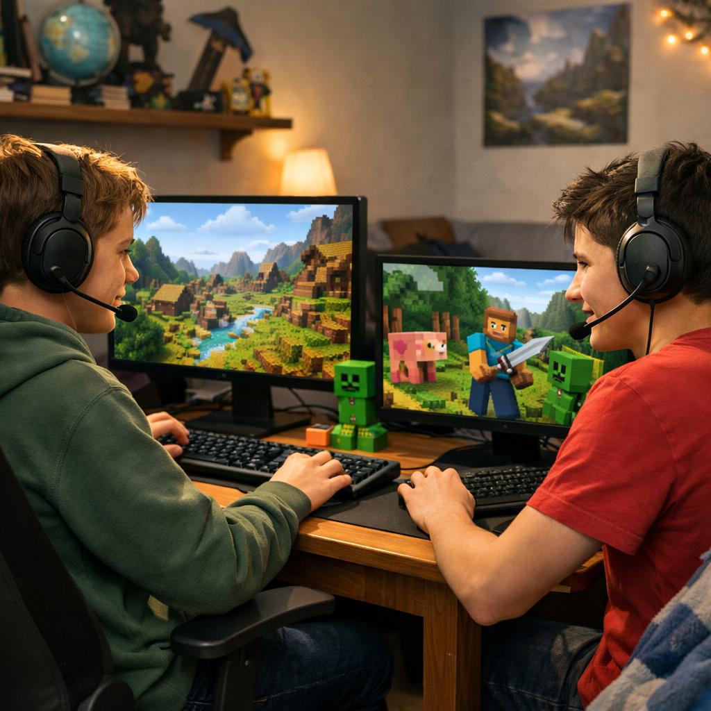 Как играть в Майнкрафт с другом