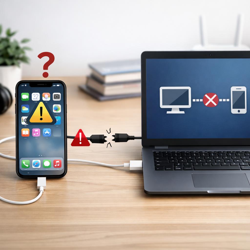 Почему компьютер не видит айфон