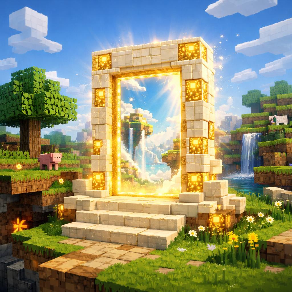 сделать портал в рай в майнкрафте сделать портал в рай в майнкрафте