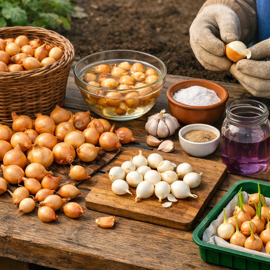 Как подготовить лук-севок к посадке