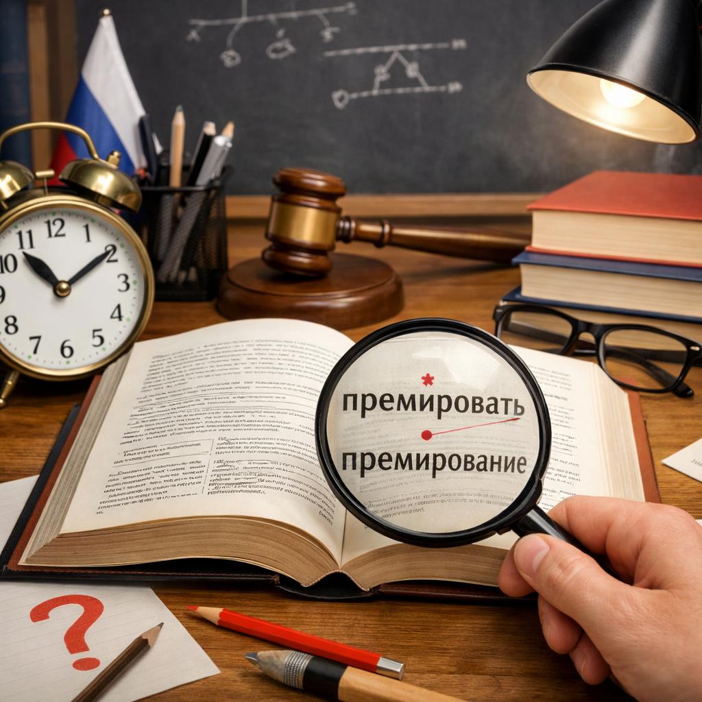 Как правильно ставить ударение в словах &laquo;премировать&raquo;, &laquo;премирование&raquo;