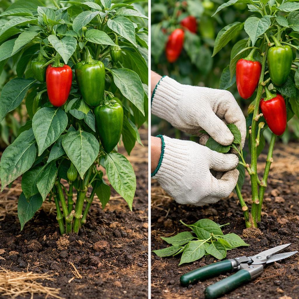 Нужно ли у перцев обрывать нижние листья