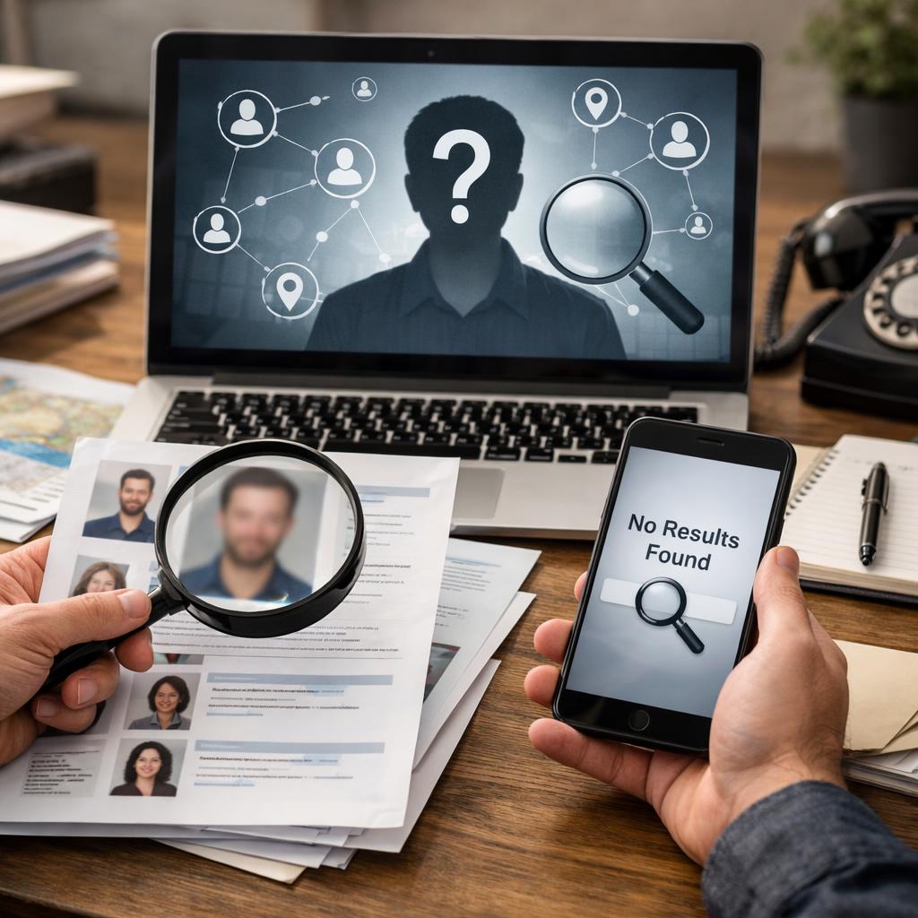 Вы можете найти человека по имени и фамилии, если его нет в социальных сетях