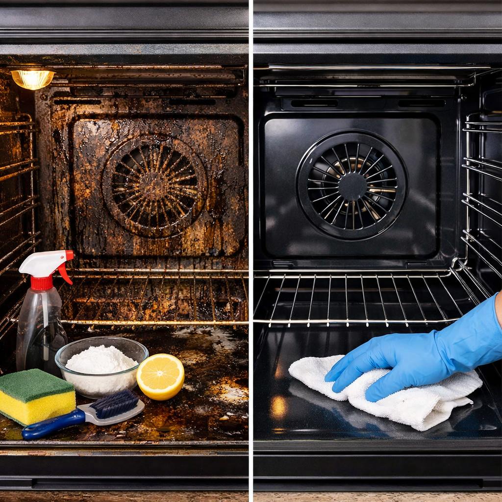 Как быстро отмыть духовку от жира и нагара в домашних условиях Как быстро отмыть духовку от жира и нагара в домашних условиях