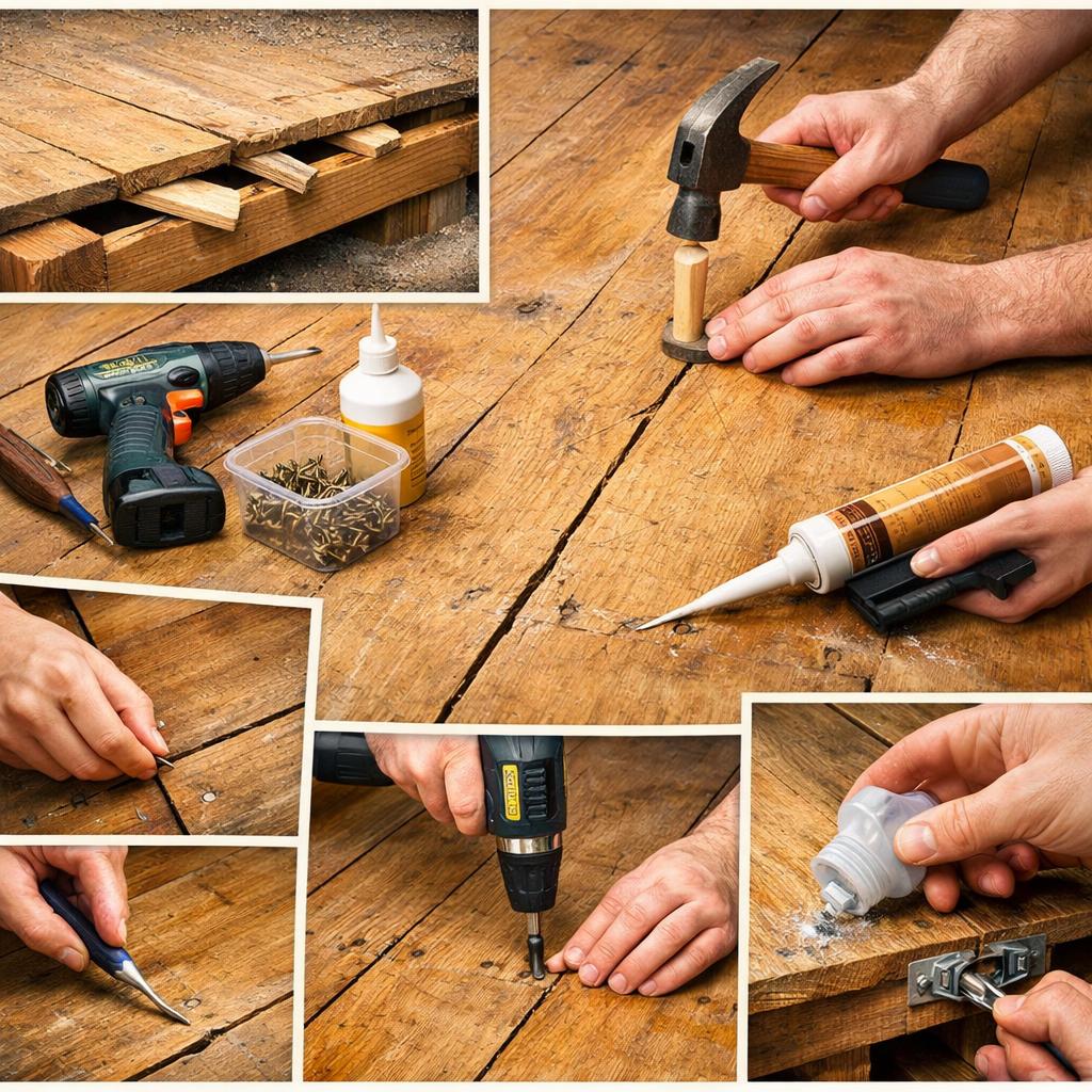 устраняем скрип полов