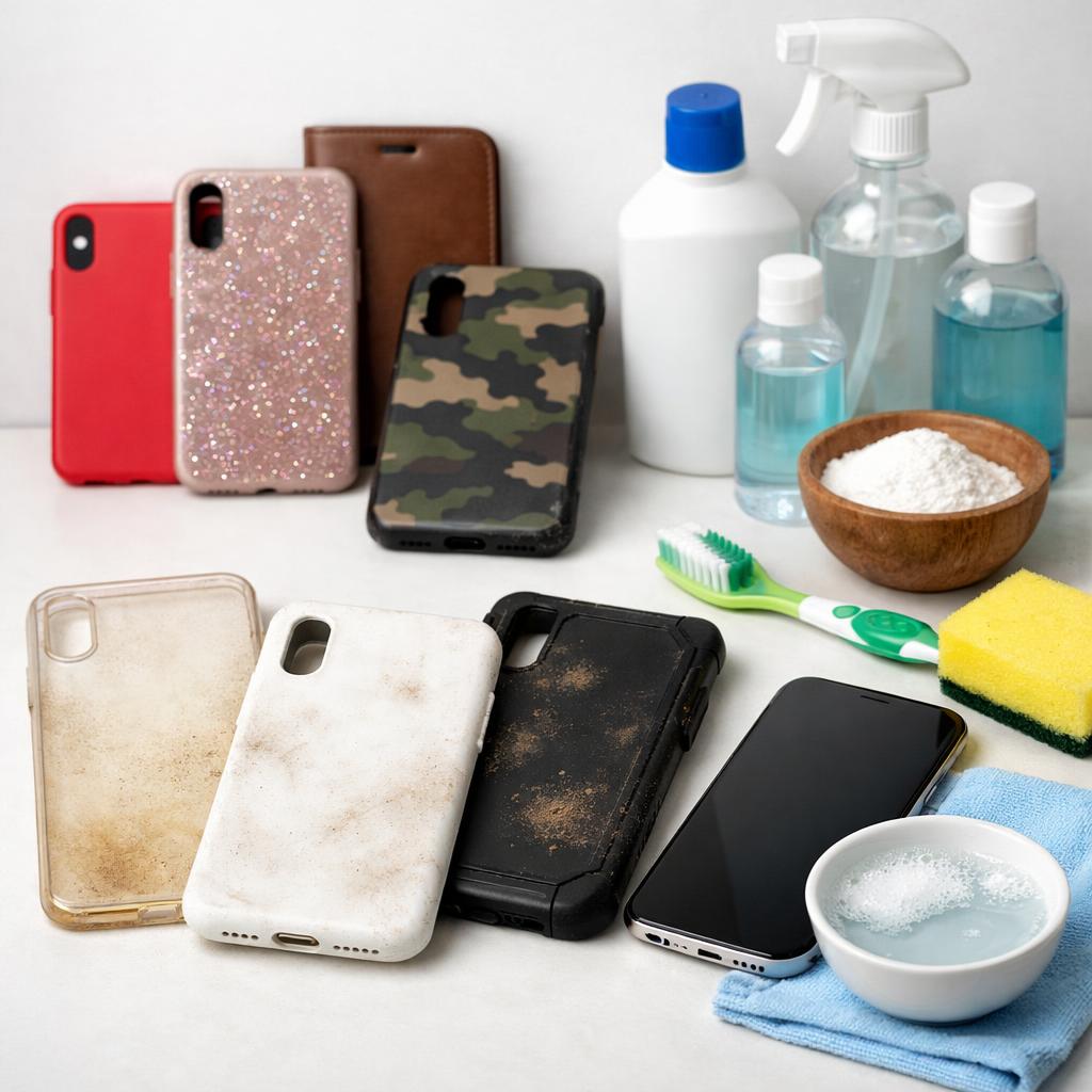 Как отмыть чехол для телефона