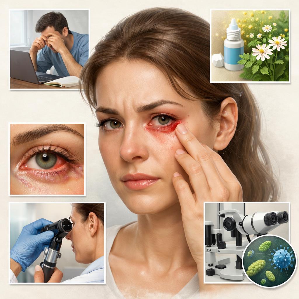 Что делать, если глаз красный и болит