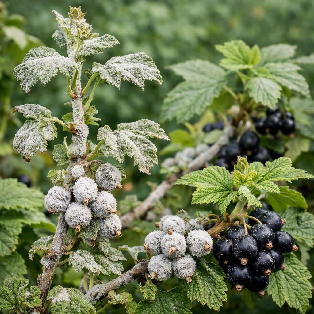 Мучнистая роса на смородине