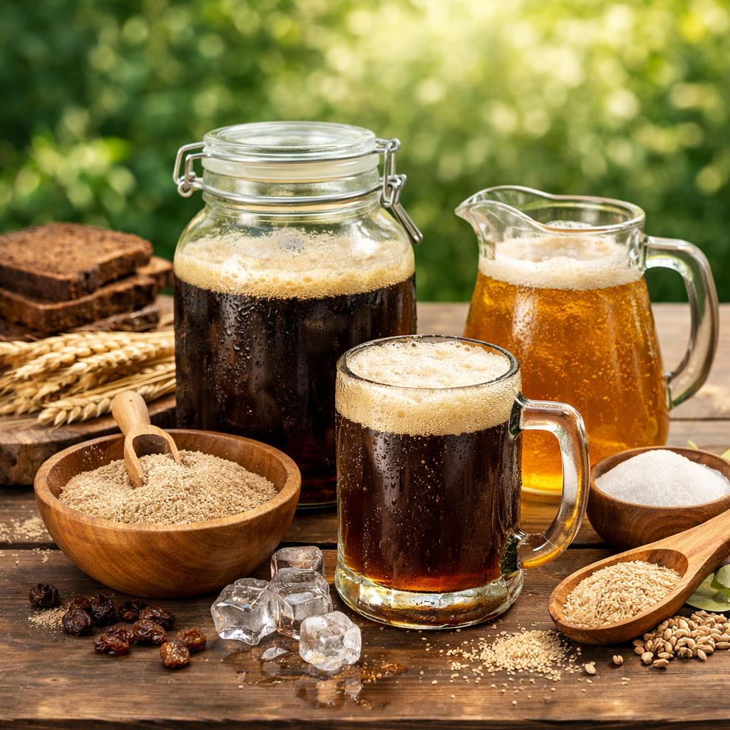 Как приготовить квас из сухой закваски