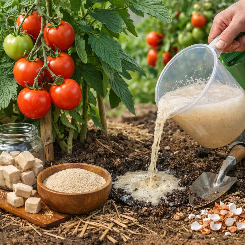 Подкормка для помидоров на основе дрожжей