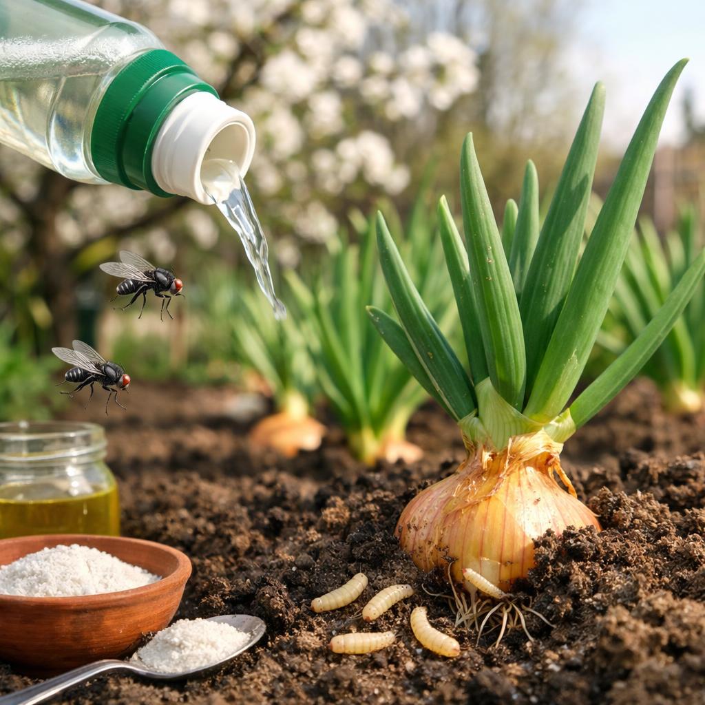 Чем обработать лук от червей