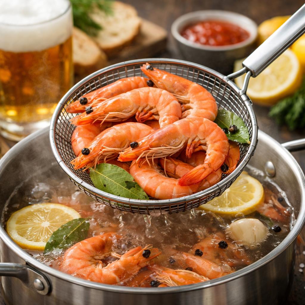 Простой способ варить креветки