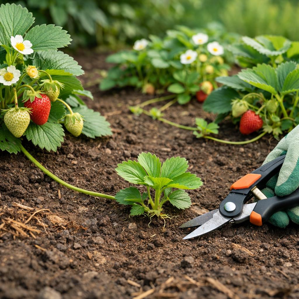 Нужно ли обрезать усы у клубники
