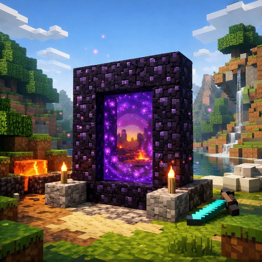 как сделать портал в майнкрафте