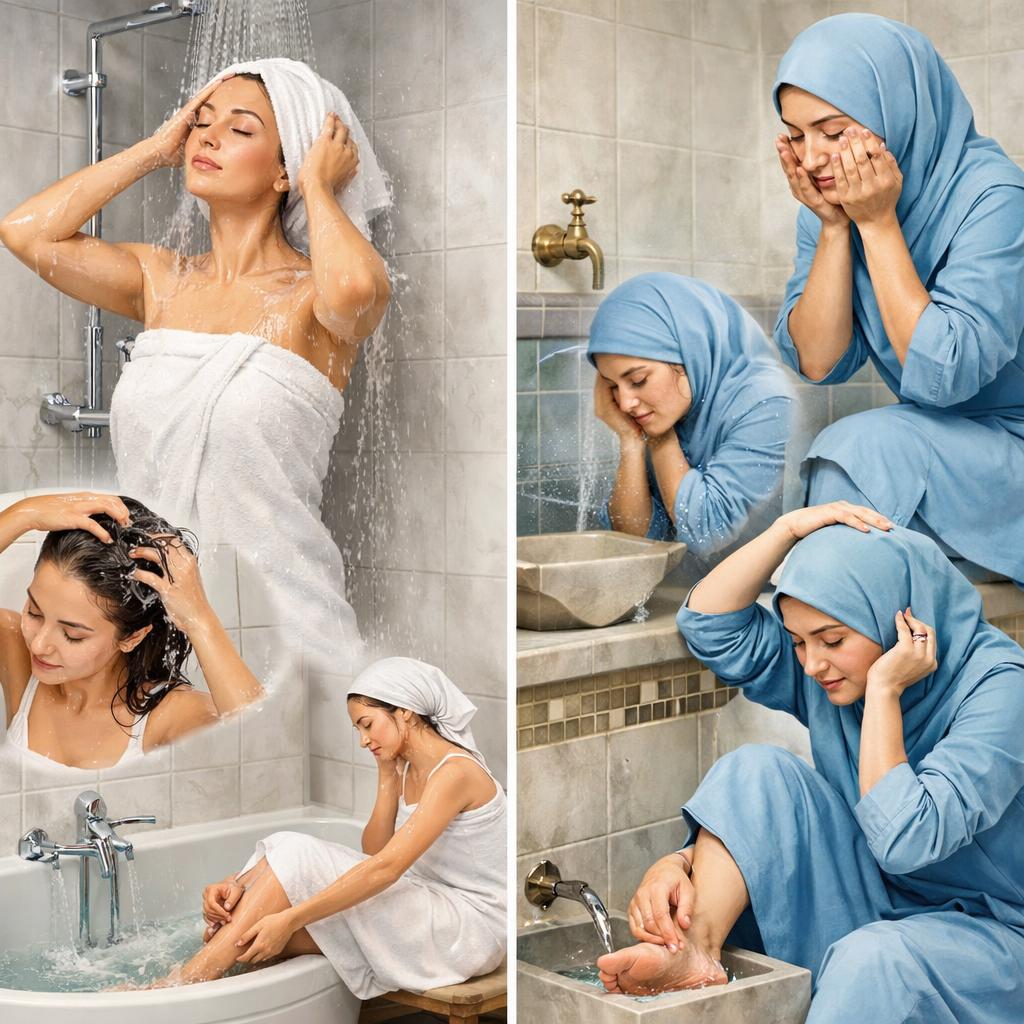 Как правильно делать полное и малое омовение женщинам