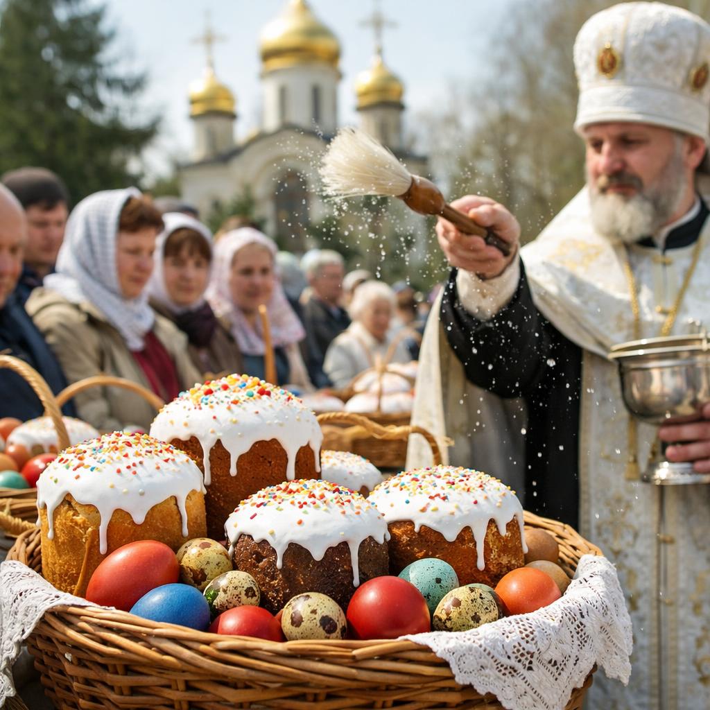 Когда освящает пасхальные куличи и яйца