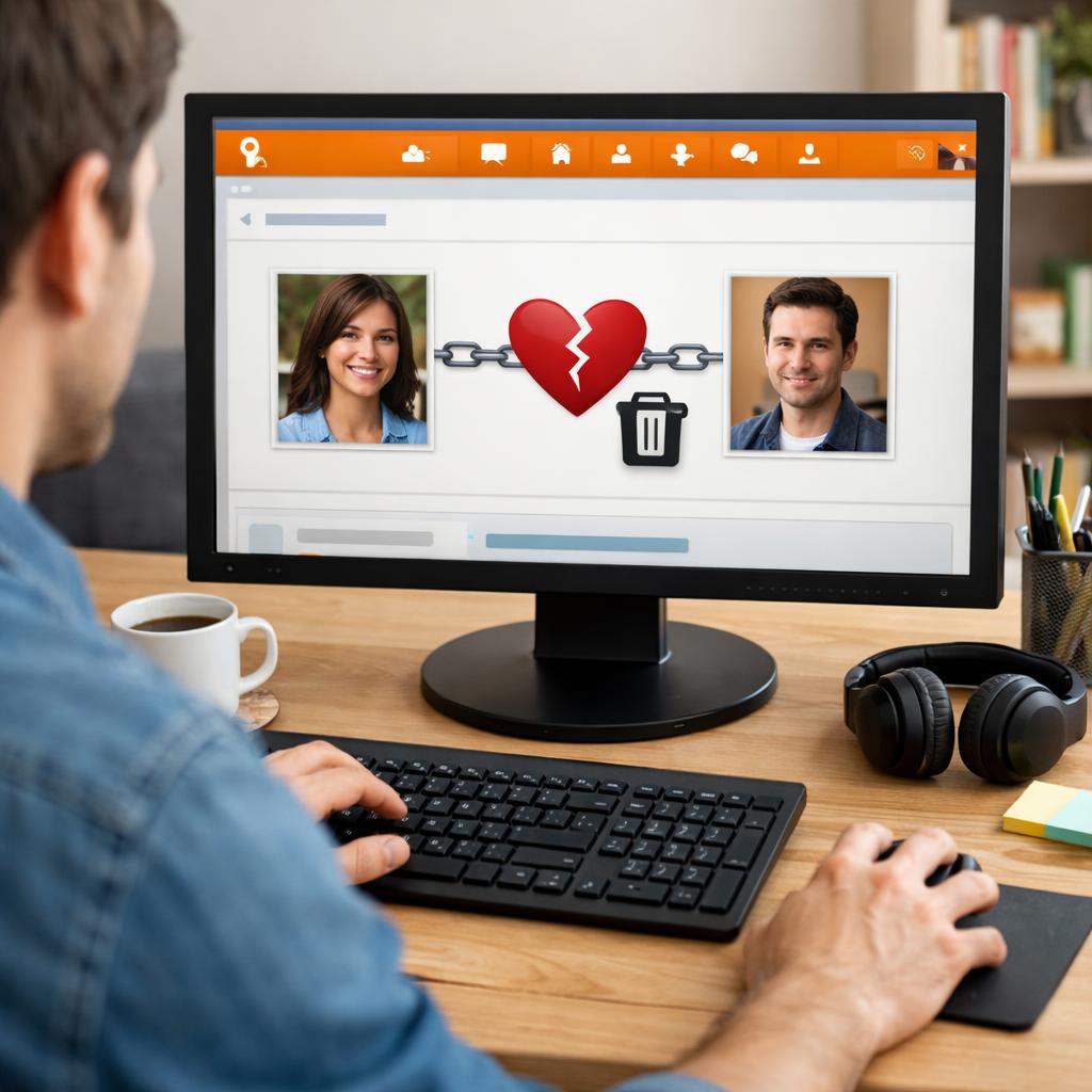 Как в Одноклассниках убрать человека из отношений