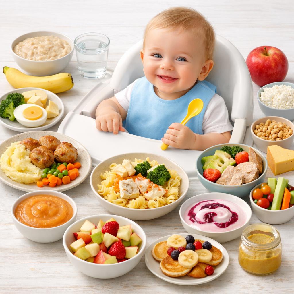 Приблизительное меню для ребенка десяти месяцев