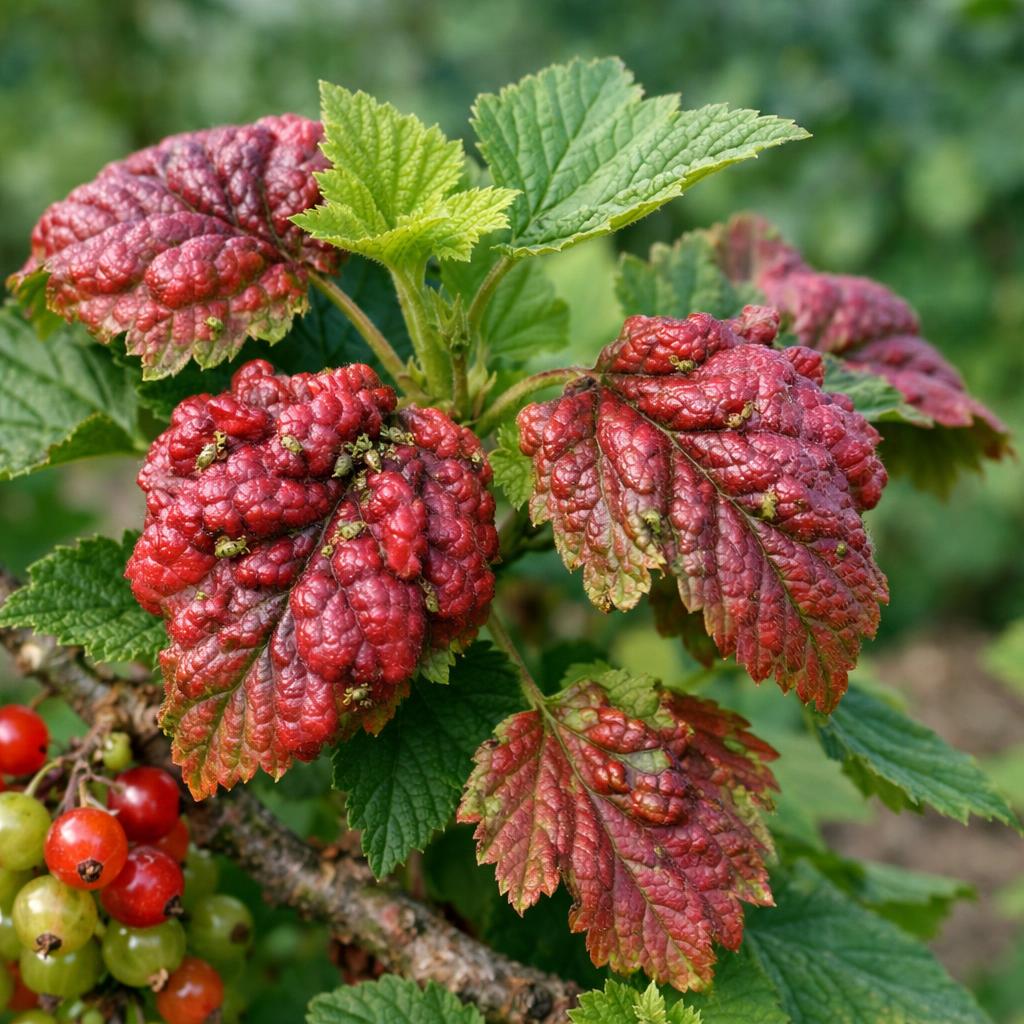 Почему на смородине листья покраснели? Почему на смородине листья покраснели?