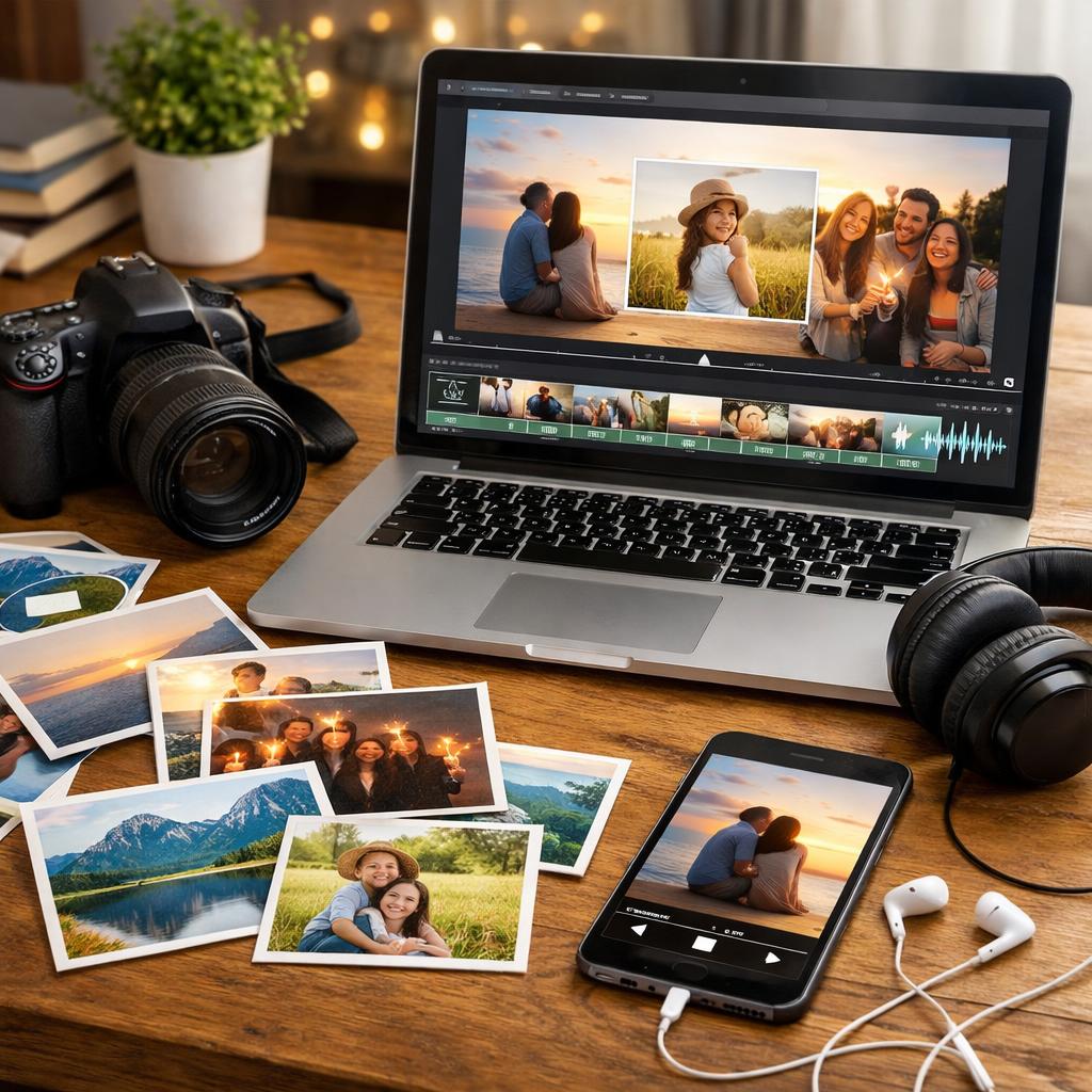 Как сделать видео из фото с музыкой