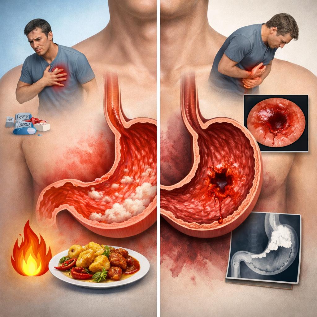 Как отличить гастрит от язвы