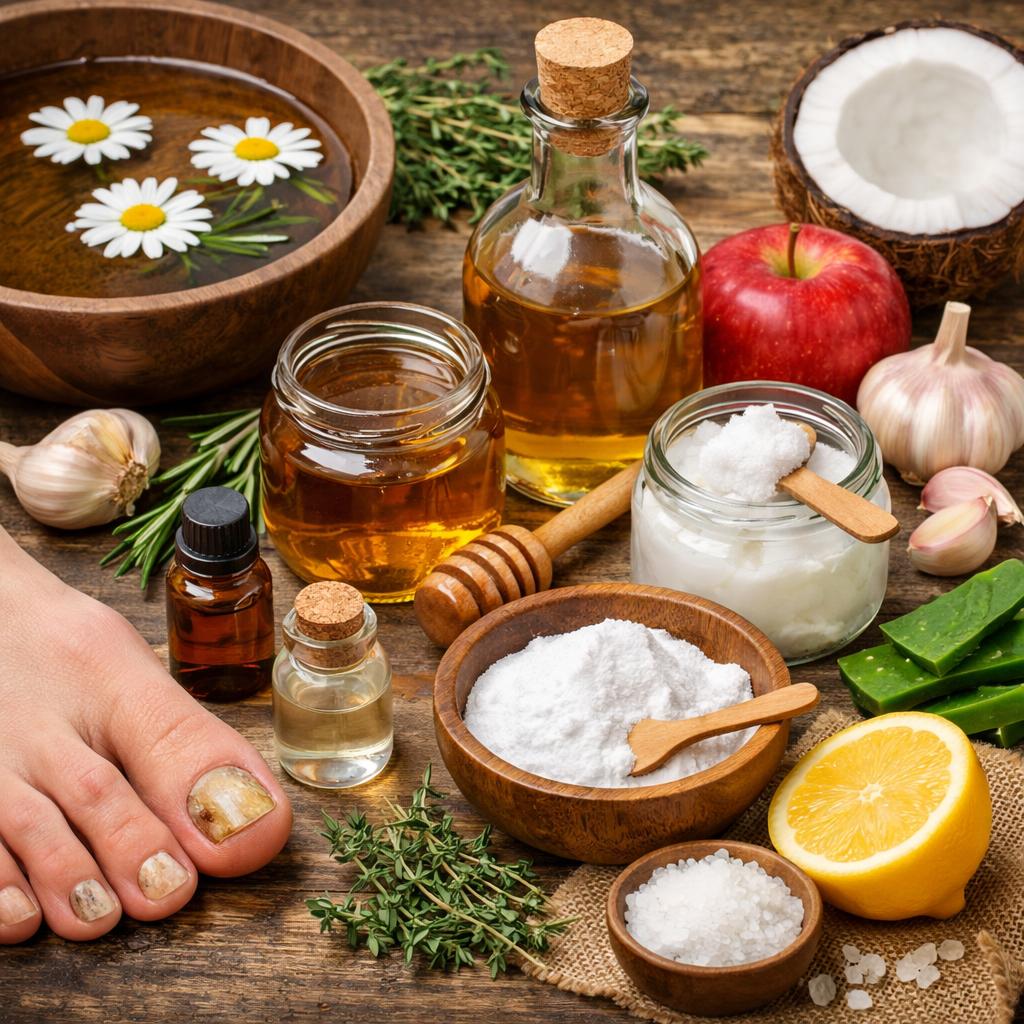 лечение грибка ногтей народными способами