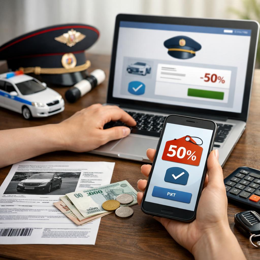 Можно оплатить штраф ГИБДД со скидкой в 50 процентов