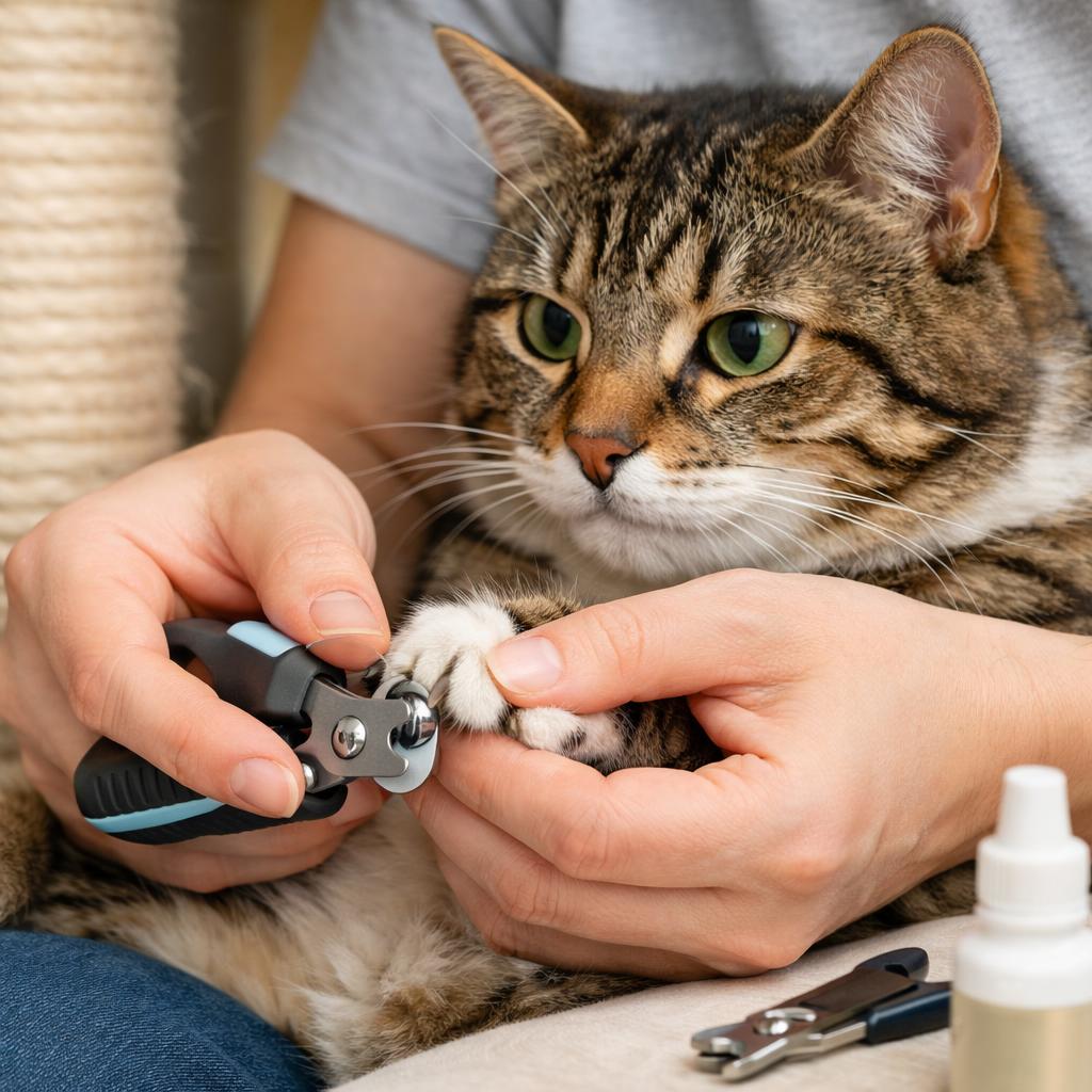 Как самостоятельно подстричь кошке когти 