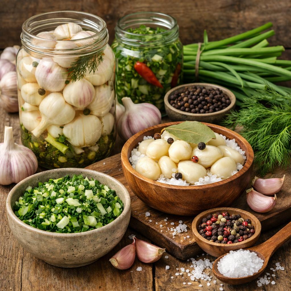 Как вкусно засолить чеснок Как вкусно засолить чеснок