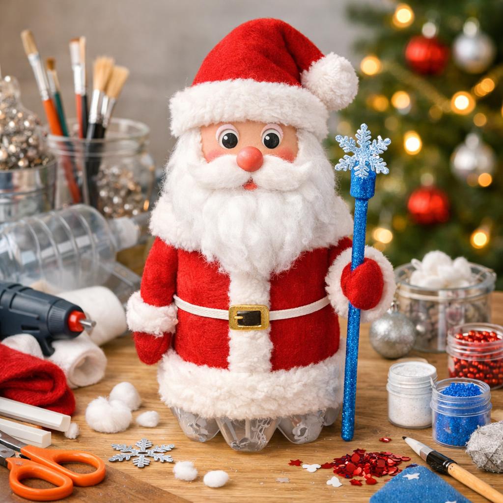 Дед Мороз из пластиковой бутылки Дед Мороз из пластиковой бутылки