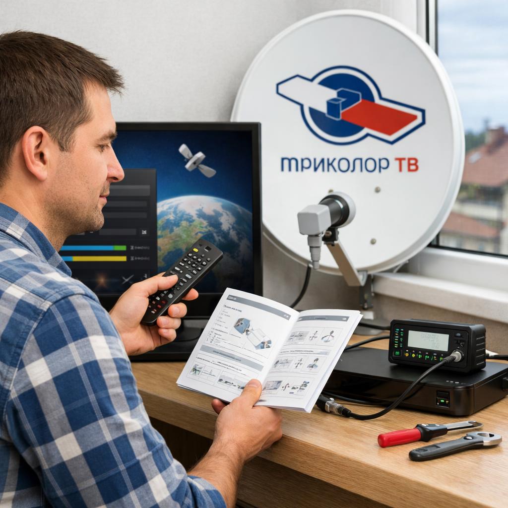 Вы можете настроить &laquo;Триколор ТВ&raquo; самостоятельно, если сбились настройки