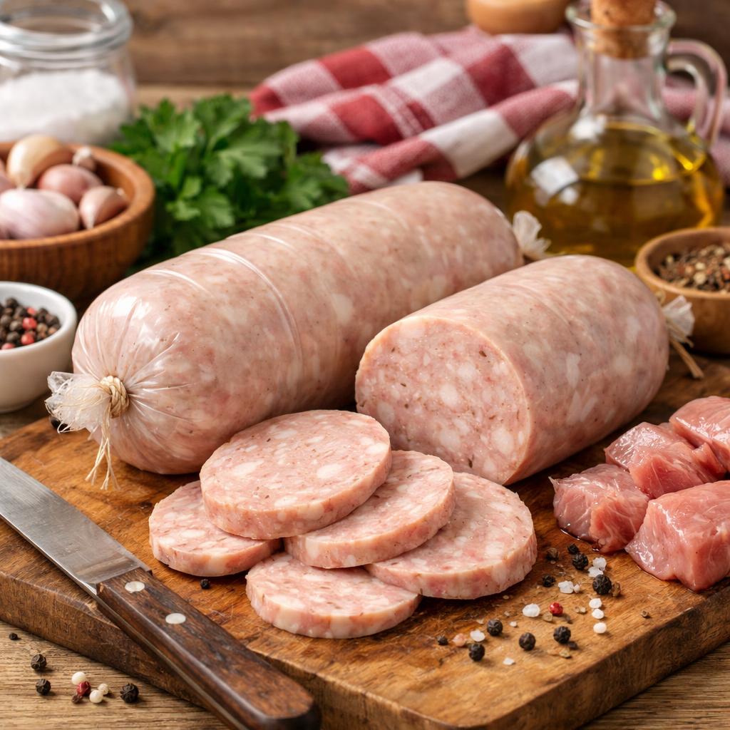 Как приготовить домашнюю вареную колбасу 