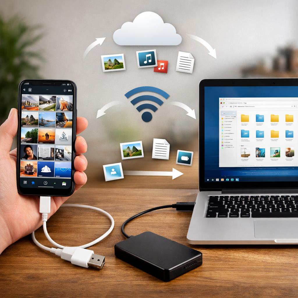 3 простых способа передать данные с телефона на компьютер