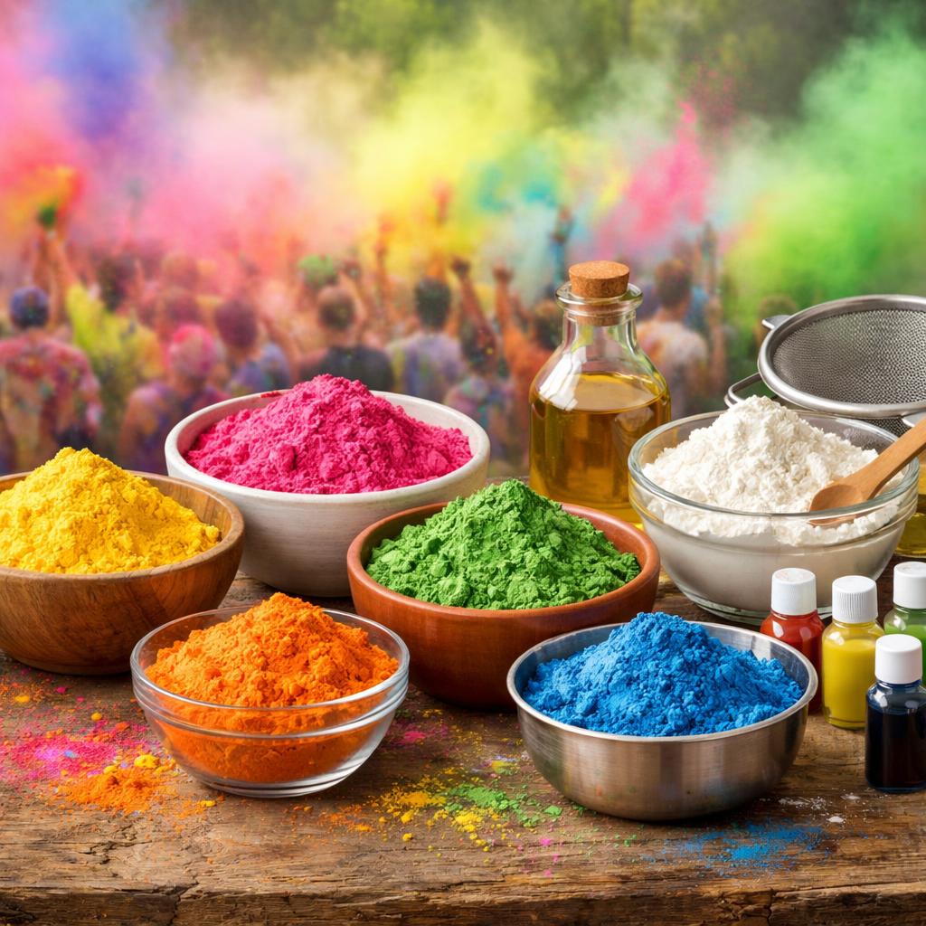 Как приготовить краску Холи в домашних условиях