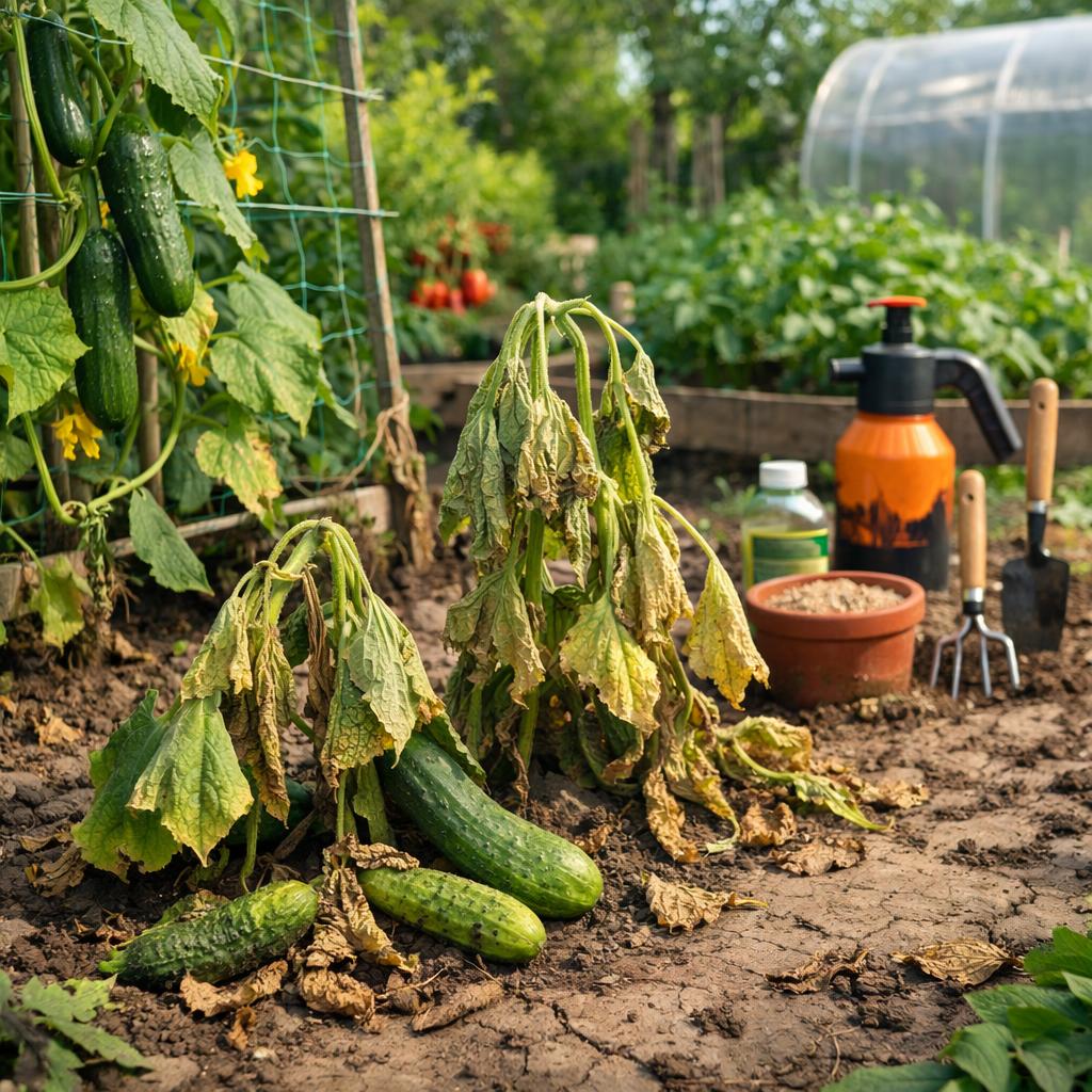 Почему вянут огурцы